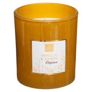 Bougie parfumée Maël 190g pot verre vanille et ambre