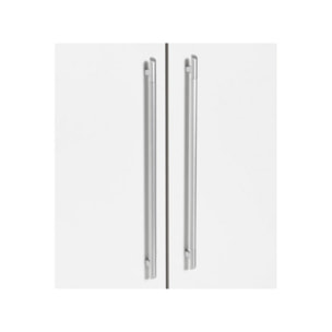 Armoire dressing 4 portes décor blanc et chêne sonoma - VENUS