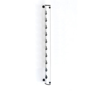 Porte-bouteilles Tomasucci ARTUS, en plastique et aluminium, 4 × 10 × 66 cm
