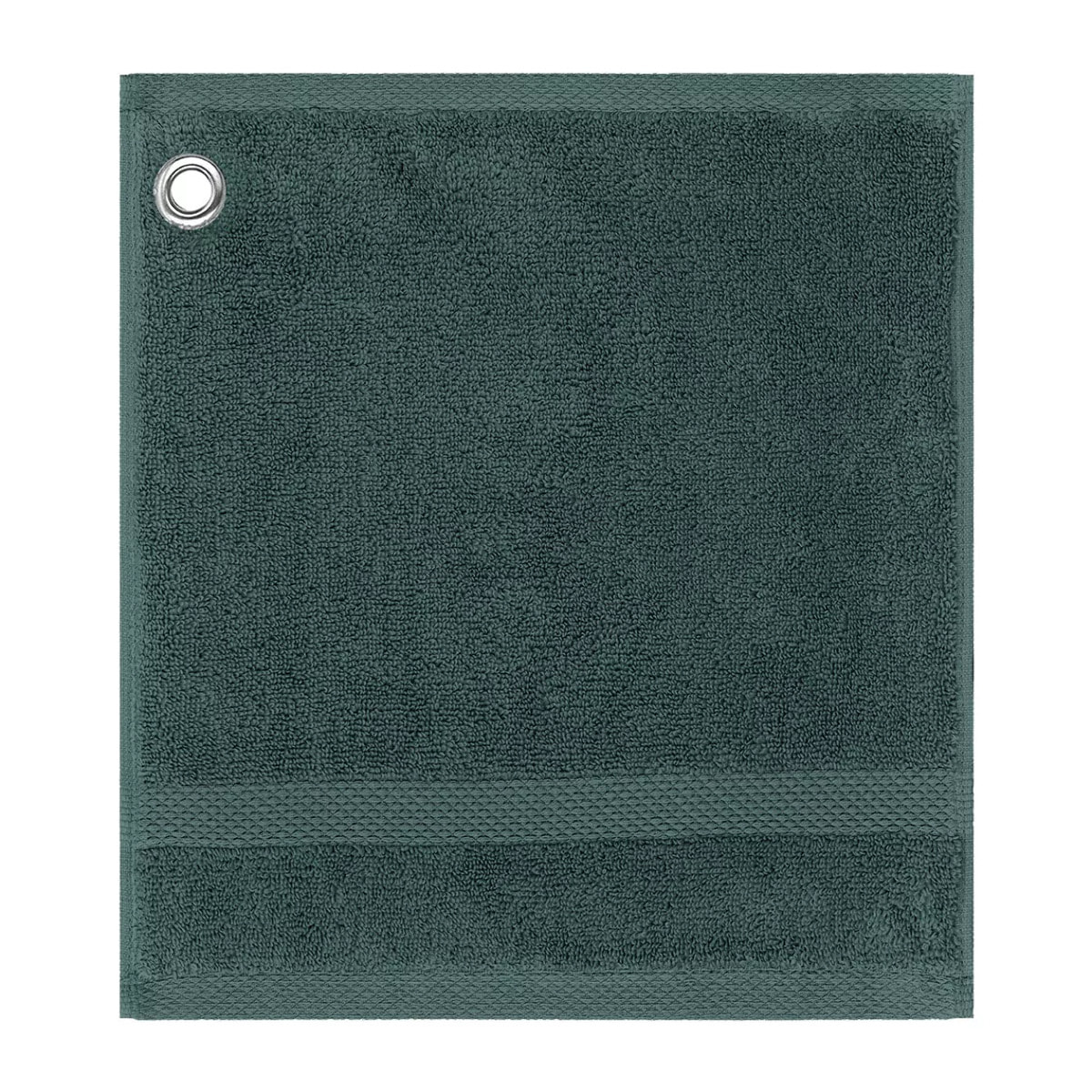 Carre avec oeillet pur coton 550 g/m² uni anthracite Elea crepuscule