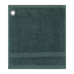 Carre avec oeillet pur coton 550 g/m² uni anthracite Elea crepuscule