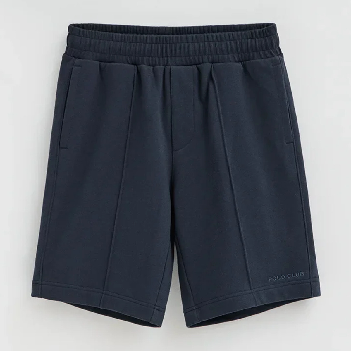 Bermuda jogger azul marino con logo Polo Club
