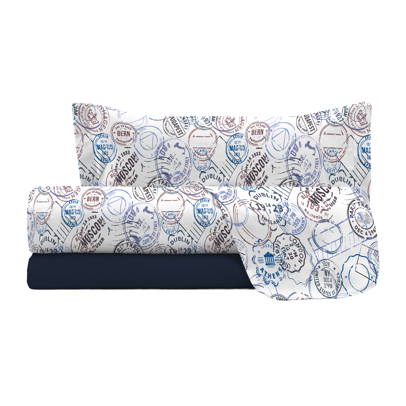 COMPLETO LETTO FASHION, 100% Microfibra, No Stiro - TRAVEL LIFE