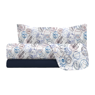 COMPLETO LETTO FASHION, 100% Microfibra, No Stiro - TRAVEL LIFE