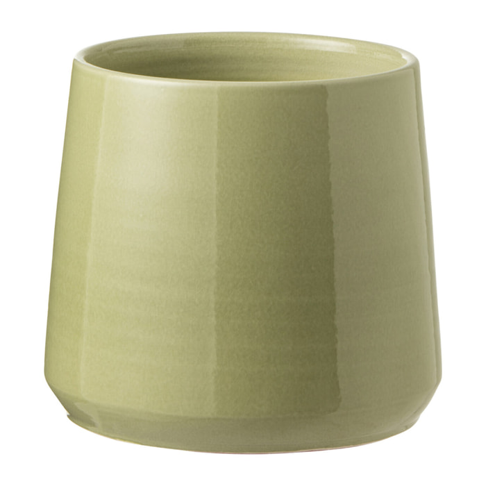 J-Line cachepot Rond - céramique - vert - medium - Ø 23 cm