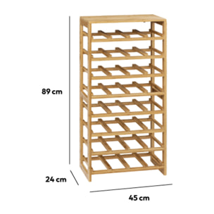 Rangement 32 bouteilles Bambou Linha