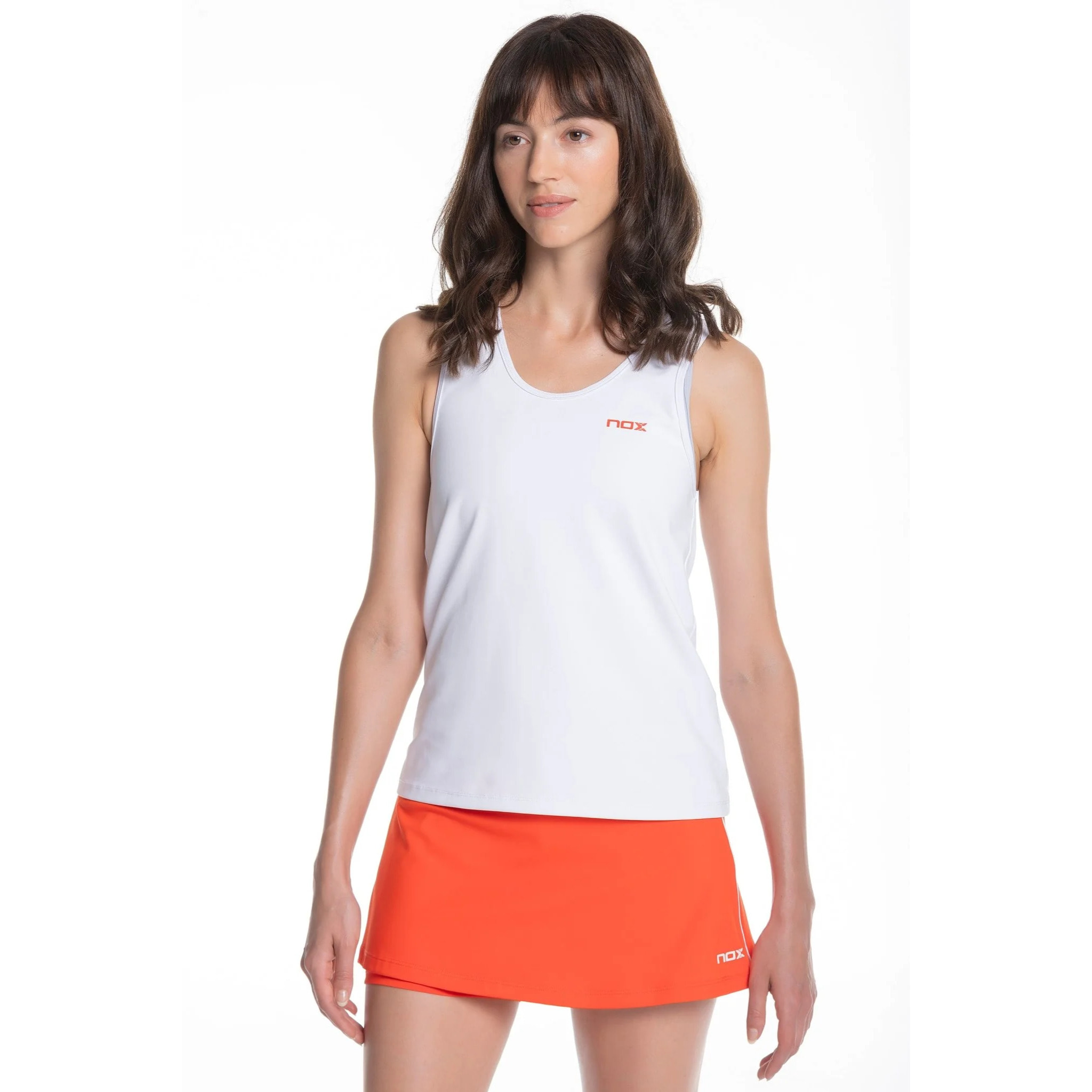 Camiseta tirantes mujer TEAM blanco