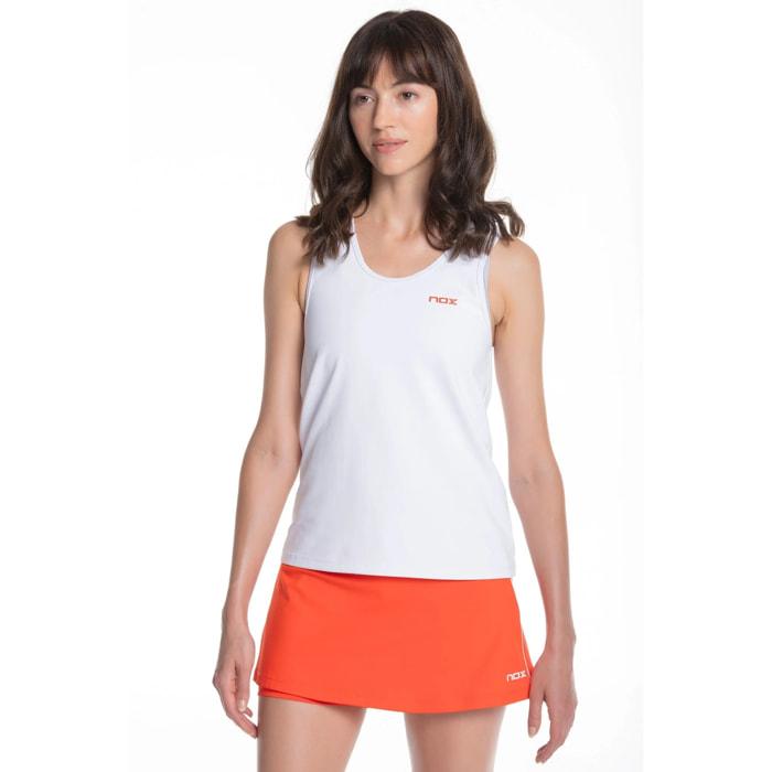 Camiseta tirantes mujer TEAM blanco
