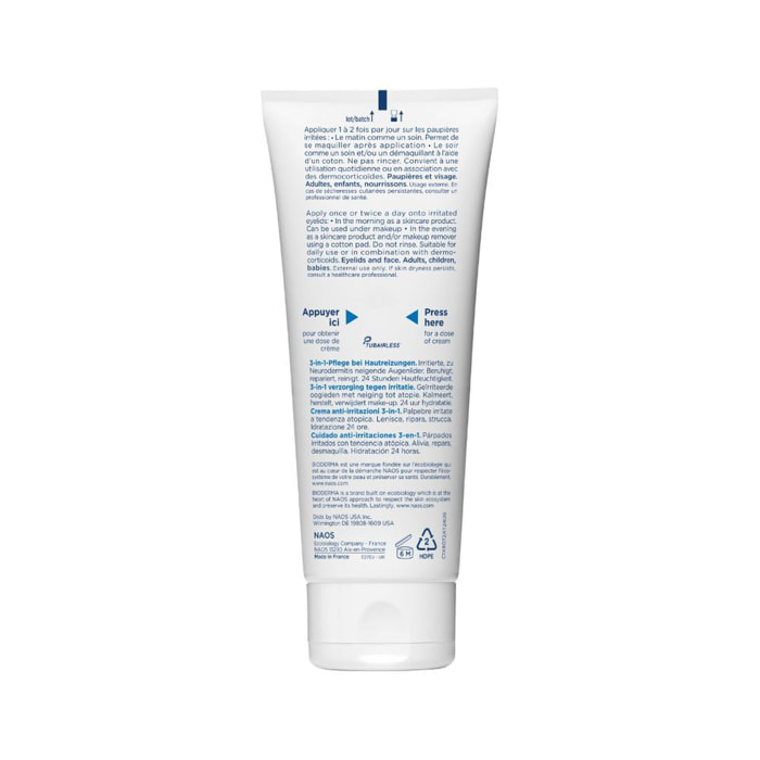 Atoderm Intensive Eye - Soin Anti-Irritations 3-en-1 - Apaise, Répare, Démaquille.100 ml