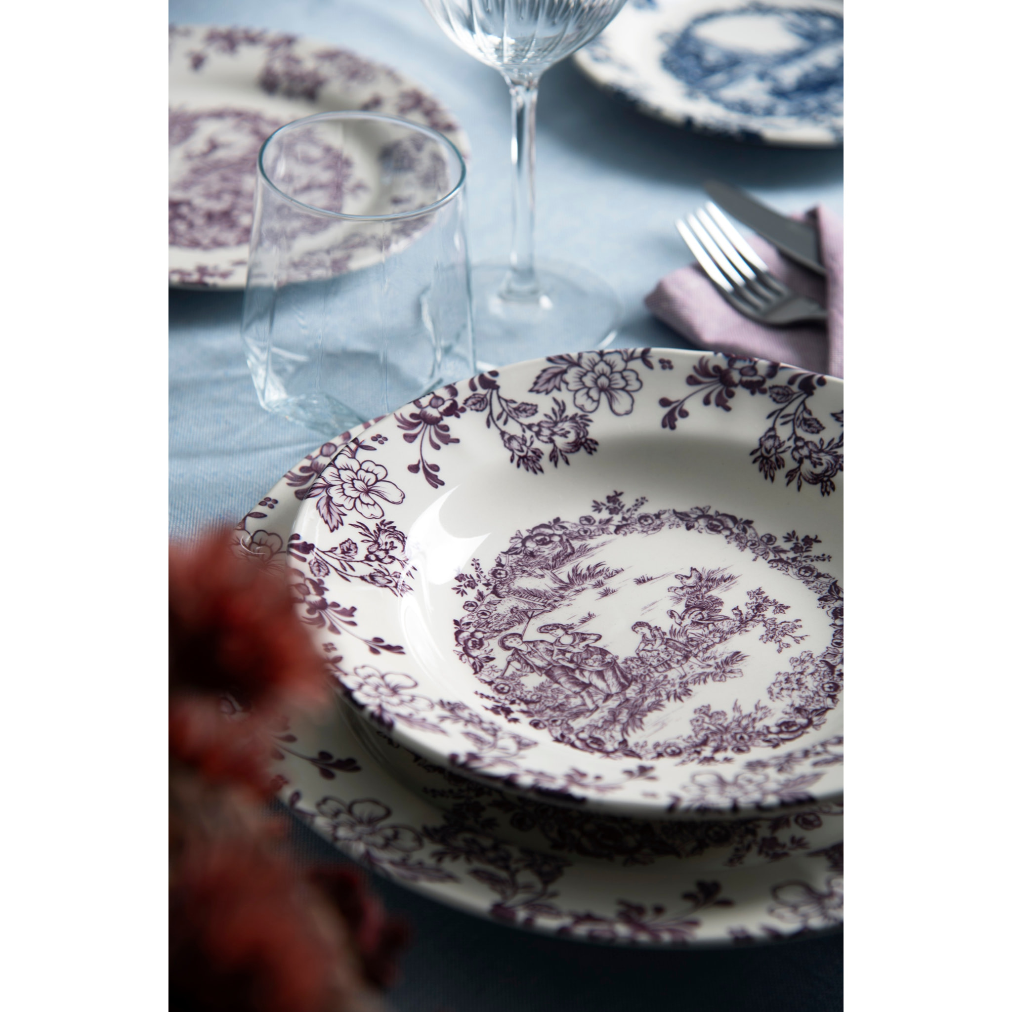 Servizio piatti 12 pezzi Excelsa – Les Voyages, Ceramica Multicolore