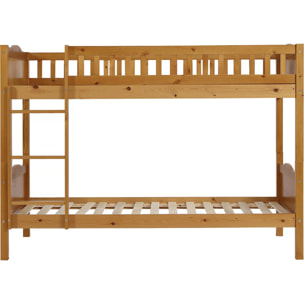 Lit superposé en bois "Gabriel" - 90 x 190 cm - Marron