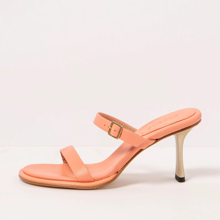 Sandalias con tacón S3194 NAPPA PEACH PINK/ ALBANA color Peach pink