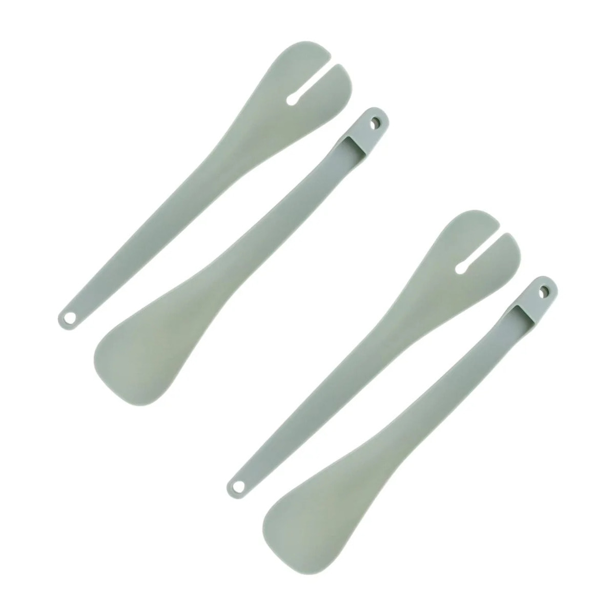 Set de 2 ustensiles de cuisine couverts à salade en plastique Fackelmann Basic
