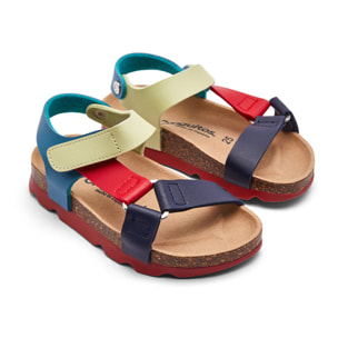 Sandalias Abiertas de Niños Cierre Adherente Multicolor