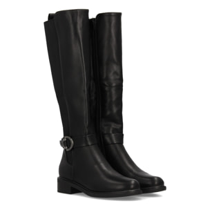 Bota alta elástica para mujer