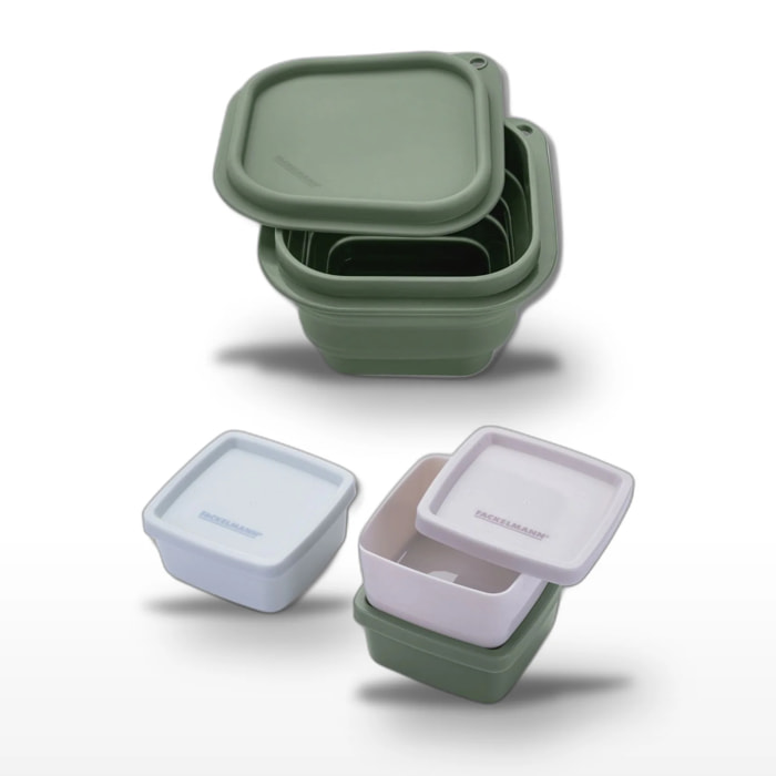 Lot de 1 boite de rangement collation 3 petites boites alimentaires Fackelmann Storage