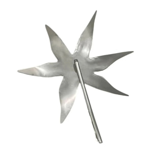 Horquilla estrella XXL laton plata 10µ