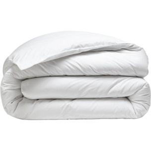 Housse De Couette 100% percale Coton lavé 80fils Blanc