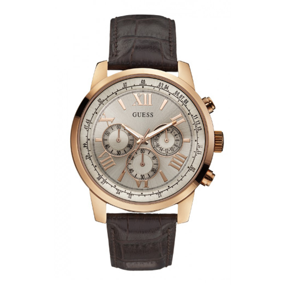 Reloj Guess W0380G4 Hombre Analogico Cuarzo con Correa de Pu & leather strap