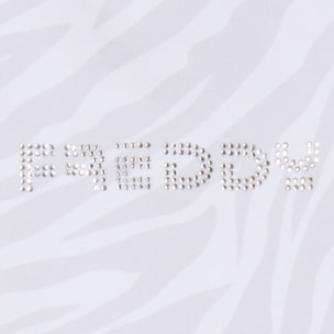 T-shirt Bambina Zebrata con Logo FREDDY in Strass