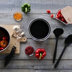 Batterie de cuisine 4 pièces en aluminium - tous feux MARIE