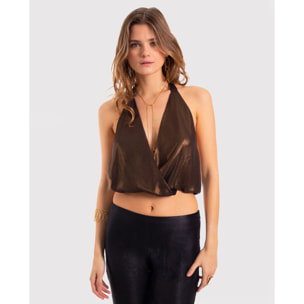 Top de mujer con escote cruzado