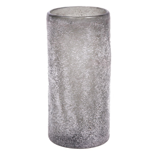 Vaso Fiori. Altezza 29,5 Cm - Pezzi 1 - 14,5X29,5X14,5cm - Colore: Grigio - Bianchi Dino - Decori Casa E Complementi