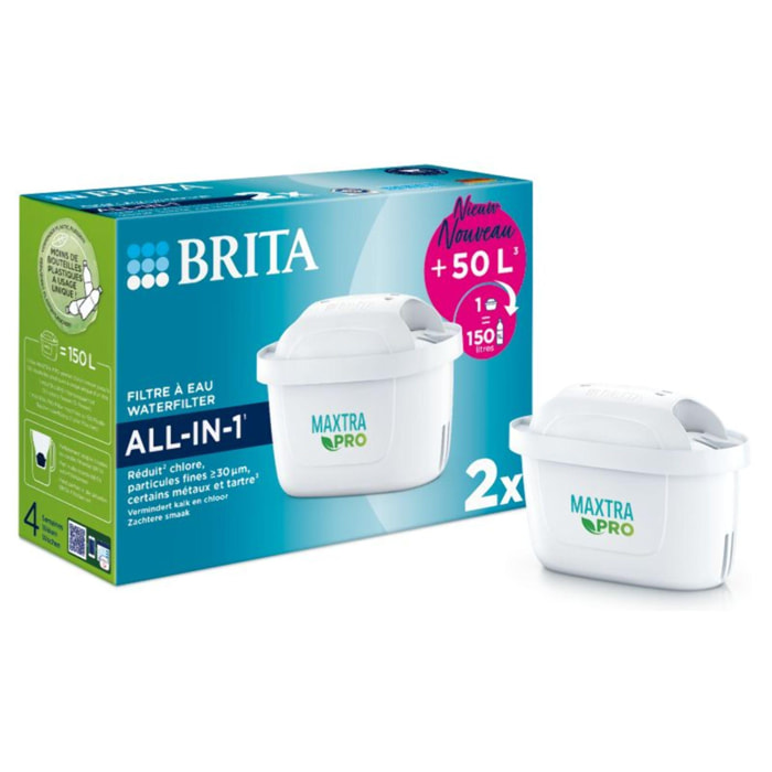 Cartouche filtrante BRITA maxtra pro all in 1 pack de 2