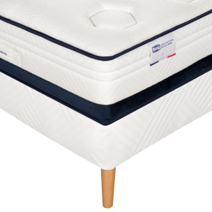 Ensemble L'INEDIT, matelas Hybride , ferme, H27 + sommier