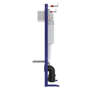 Pack WC bâti-support autoportant SAT + WC suspendu sans bride Ceramia + abattant SoftClose + plaque blanche (SMART-CETOR-4)