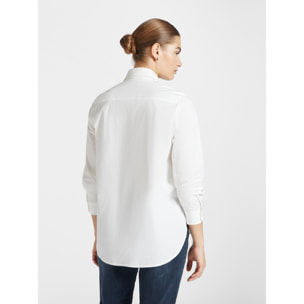 Elena Mirò - Camisa con cuello desmontable bordado - Blanco