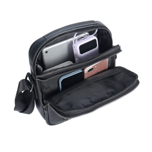 Borsa a tracolla  da uomo In Vera pelle Made in Italy 16x26x8 cm