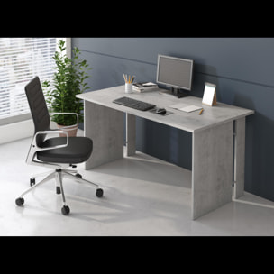 Set Ufficio Completo Con 2 Scrivanie 1 Modulo Ad Angolo 1 Cassettiera Con Ruote 2 Armadi Alto e Basso 2 Librerie Alta E Bassa Bianco E Grigio Cemento