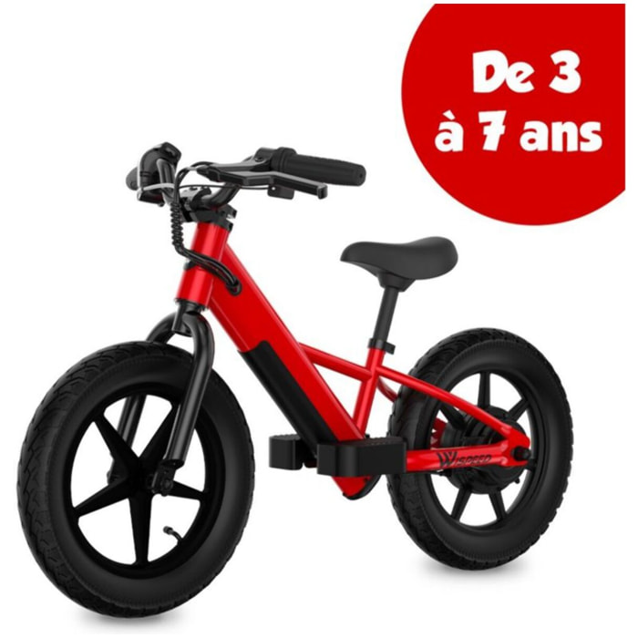 Draisienne enfant WISPEED WIKIDS rouge 14' 100W