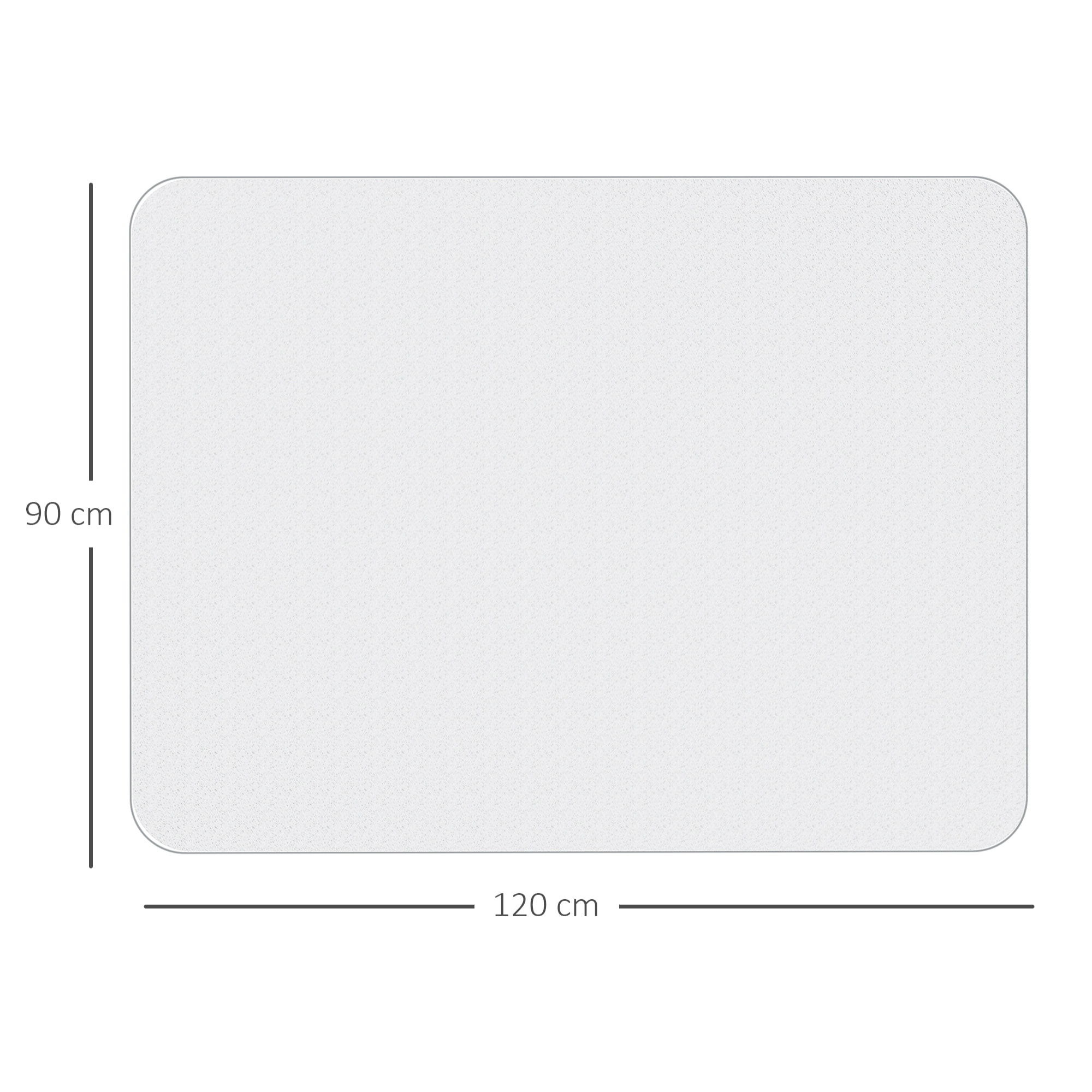 Alfombrilla Protectora para Suelos 90x120 cm Alfombra para Silla de Escritorio para Oficinas para el Hogar Resistente y Fácil de Limpiar Transparente
