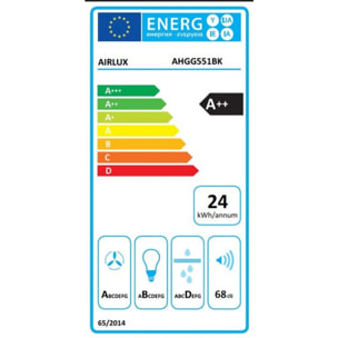 Hotte encastrable AIRLUX AHGG551BK