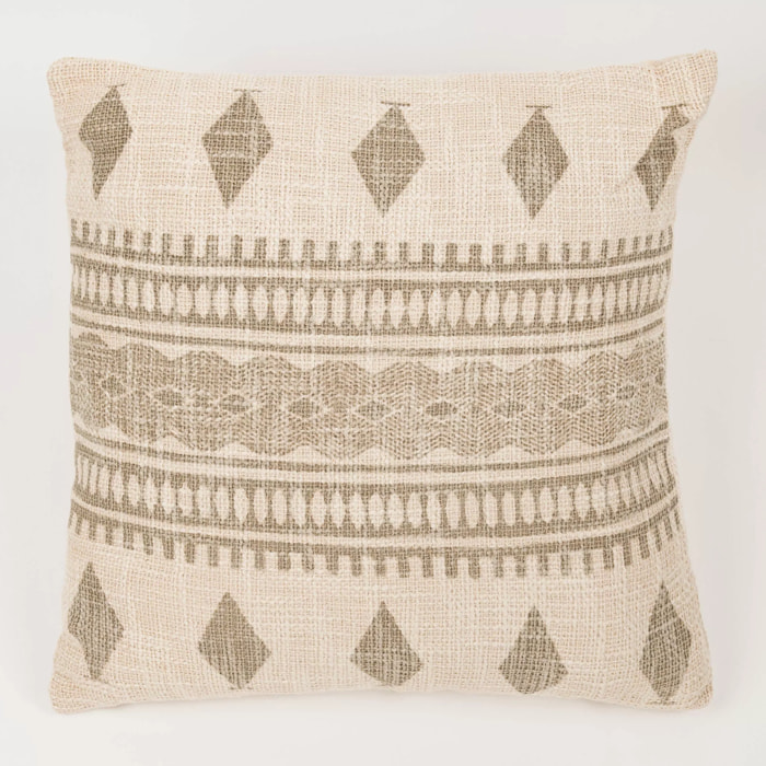 Cojín cuadrante algodón Fauno 45x45 - funda + relleno