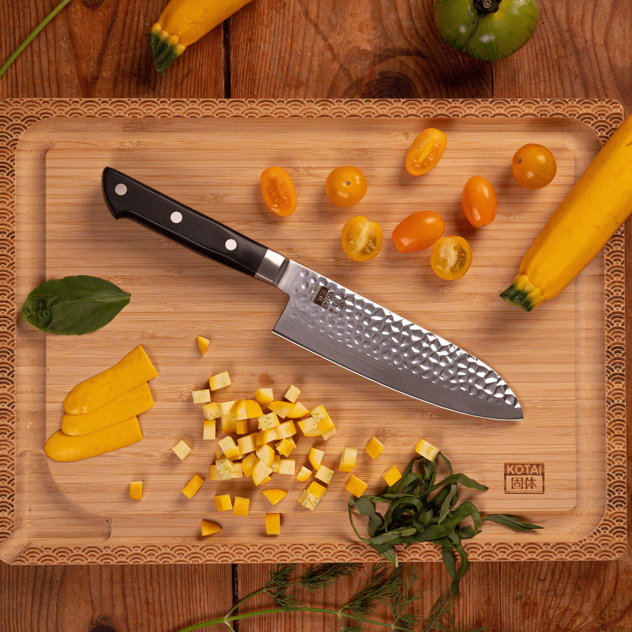 Cuchillo Santoku 160 mm - Colección Hashi Tsuchime