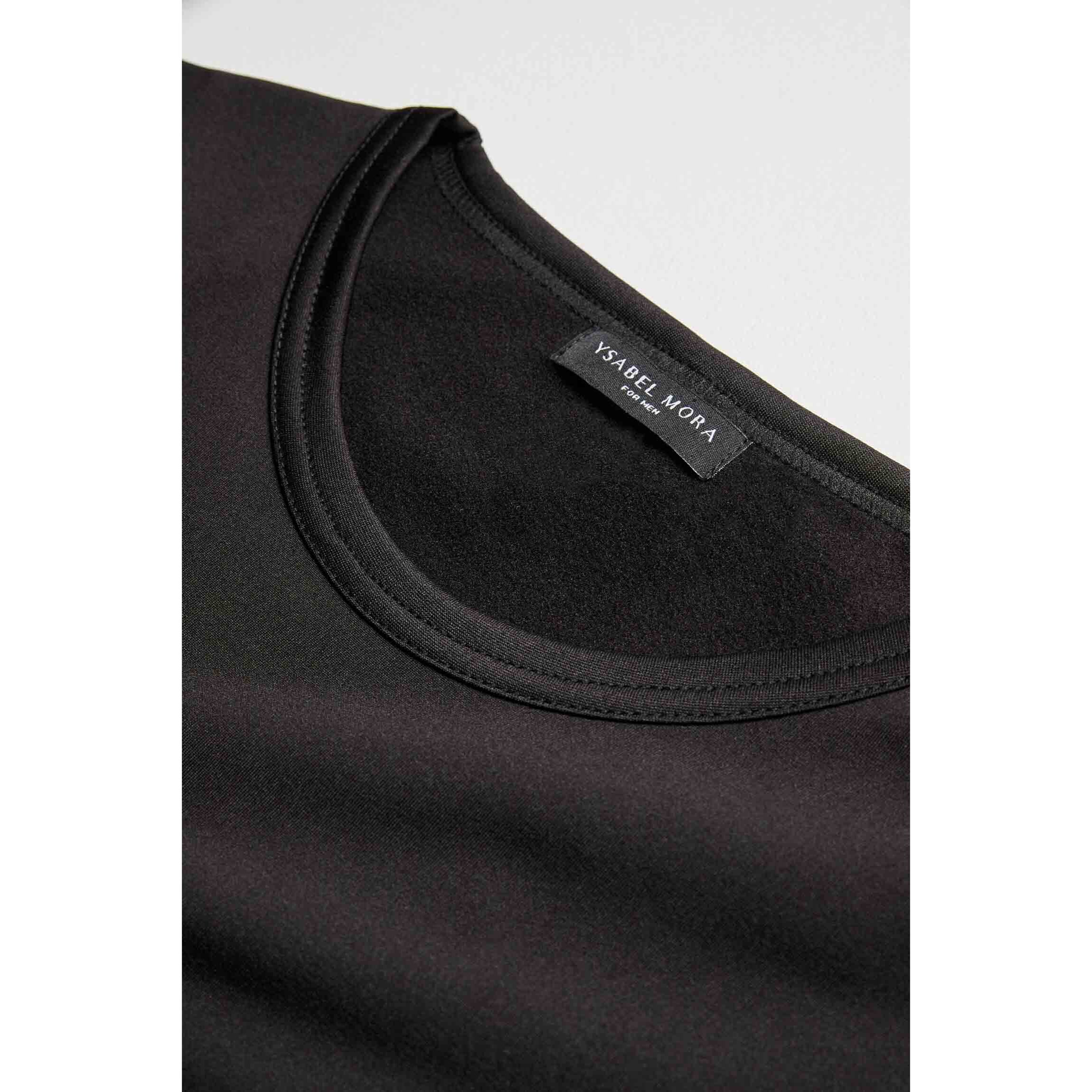 Maglia termica nera a maniche corte