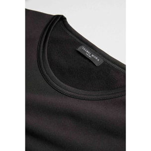Maglia termica nera a maniche corte