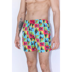 Costume da bagno medio leggero con stampa pappagalli Sockarrats