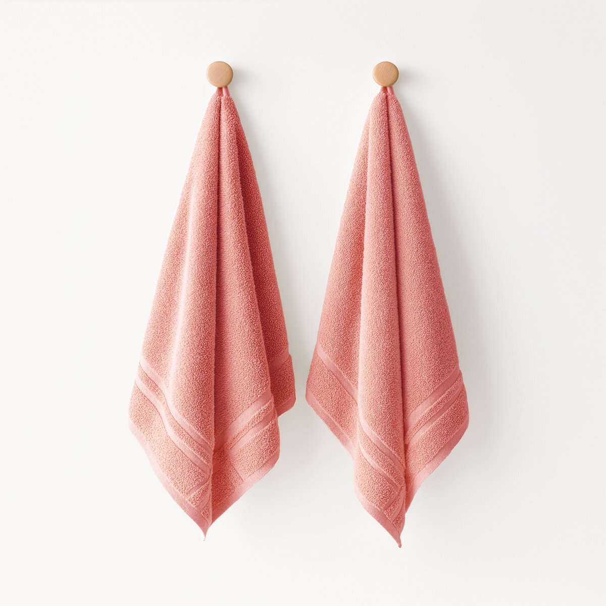 Pack de 2 torchons de cuisine (50x50) CORAIL