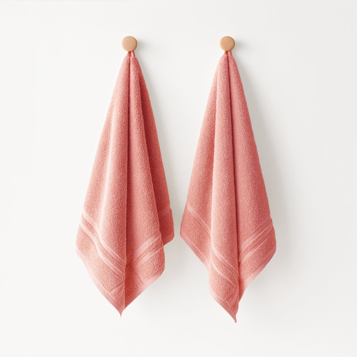 Pack de 2 torchons de cuisine (50x50) CORAIL