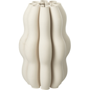 J-Line vase Naos - céramique - beige - large - 40 cm de hauteur