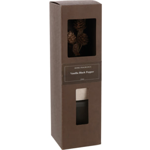 J-Line bâtonnets parfumés + fleurs séchées - Vanille Poivre Noir - or rosé