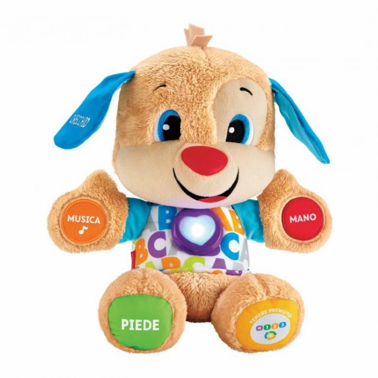 Fisher-Price Peluche Educativo il Cagnolino Smart Stages Ridi e Impara unisex Fisher-Price