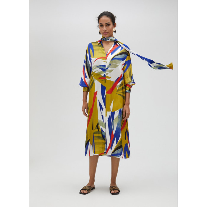 Vestito lungo con stampa