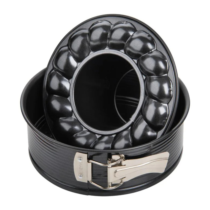 Moule à manqué à charnière avec fond à savarin 18 cm Zenker Black Metallic