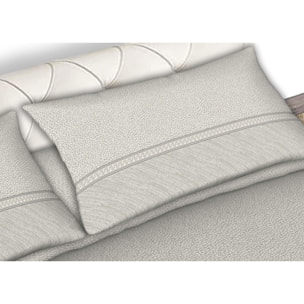 Completo Lenzuola Disegno Borbon25 Panna CN