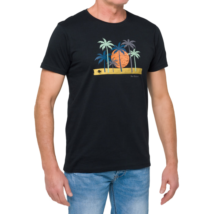 T-shirt in cotone 150 gr Hot Buttered Waigeo nero.